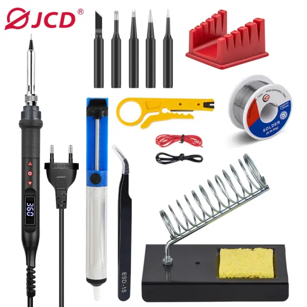 JCD 80W Digital Soldering Iron Kit with LCD Display - Image 8