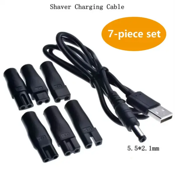 Universal 7-Piece 5V USB Power Cord for Hair Clippers - Image 3