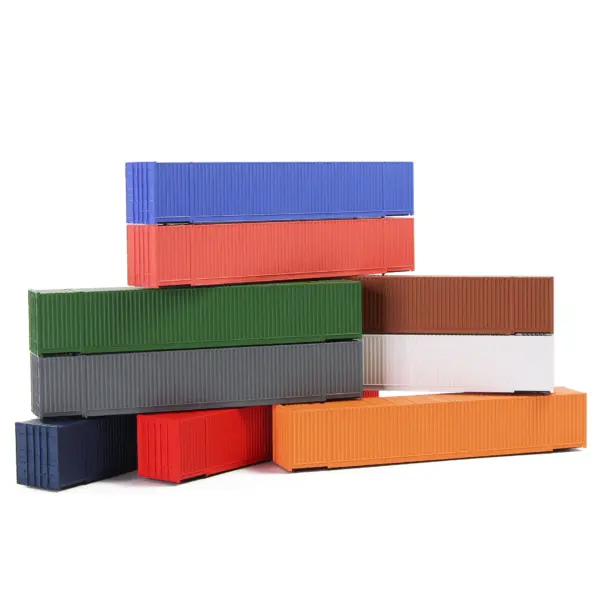 Colored Shipping Container Sets for N Scale Trains - Image 6