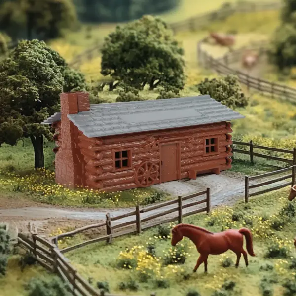 Evemodel O Scale Barn Stable Kit for Model Trains - Image 4