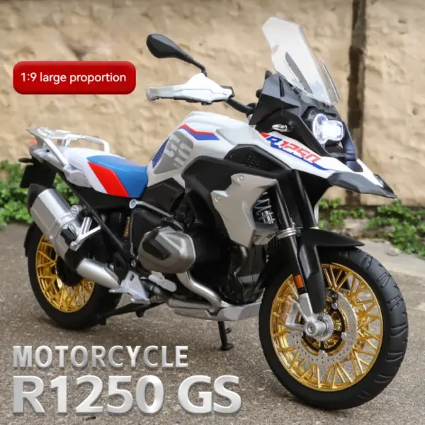 BMW R1250 GS Adventure Alloy Diecast Motorcycle Model - Image 5