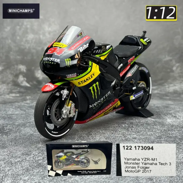 1/12 YZR-M1 RC213V Ducati GP11 Diecast Motorcycle - Image 12