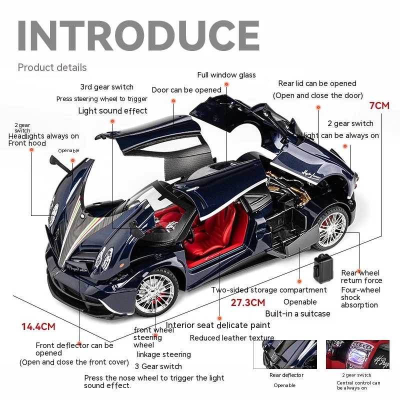 1:18 Pagani Huayra Dinastia Diecast Model Car 2 1:18 Pagani Huayra Dinastia Diecast Model Car - Image 2