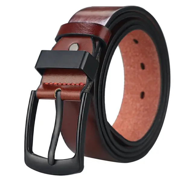 Maikun Men's Vintage Leather Wide Belt for Men - Image 8