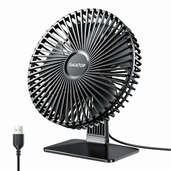 GAIATOP Portable USB Desk Fan 90° Adjustable Quiet Cooling - Image 7
