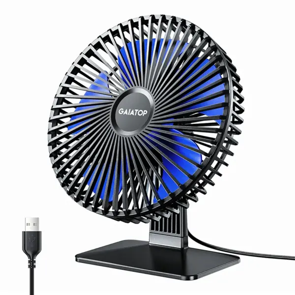 GAIATOP Portable USB Desk Fan 90° Adjustable Quiet Cooling - Image 8