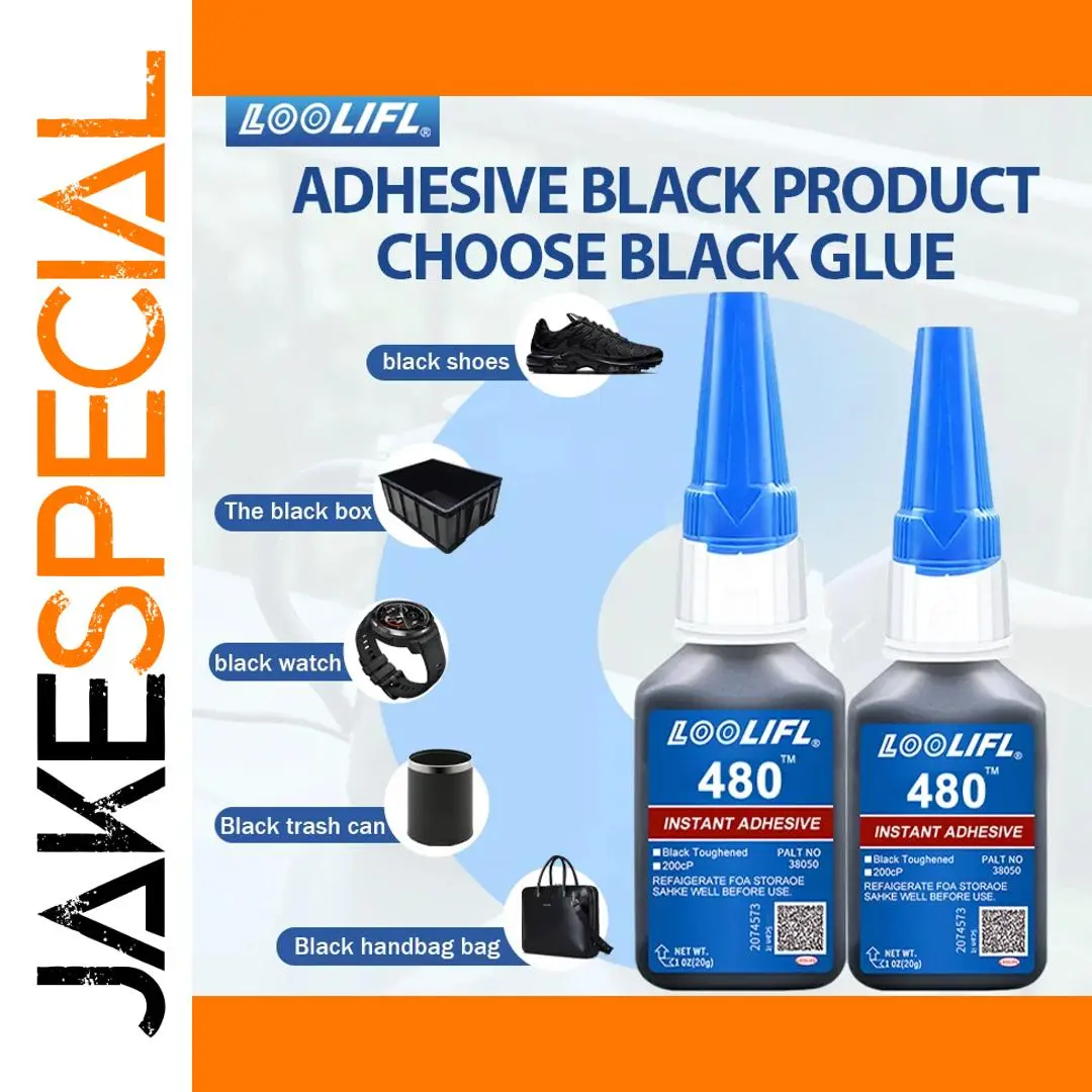 Black Rubber Glue, 20g for Shoes & Metal 1 Black Rubber Glue, 20g for Shoes & Metal