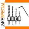 4pc High Carbon Steel Woodworking Drill Set