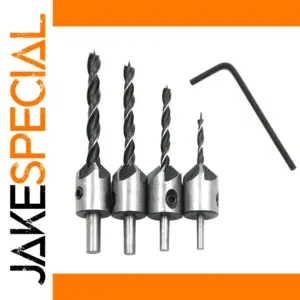 4pc High Carbon Steel Woodworking Drill Set
