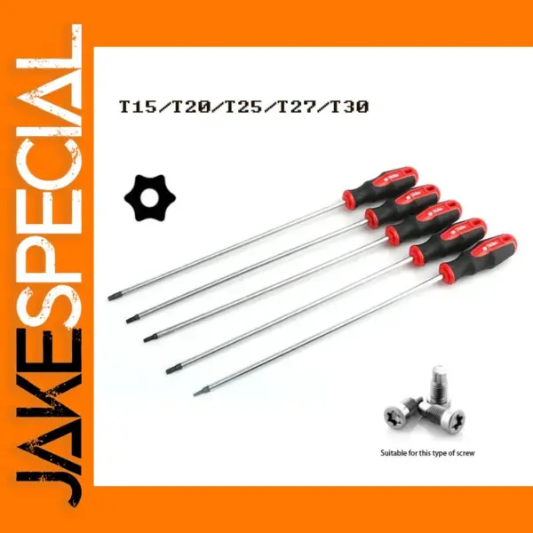 15.7 Inch Magnetic Torx Screwdriver Set S2 Steel