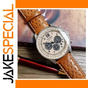 Citizen Men's Luxury Quartz Watch with Leather Band