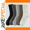 Men's Mid Length Cotton Socks - 5 Pairs