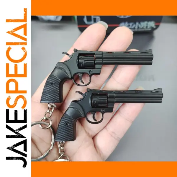 Miniature Desert Eagle Revolver Keychain Pendant
