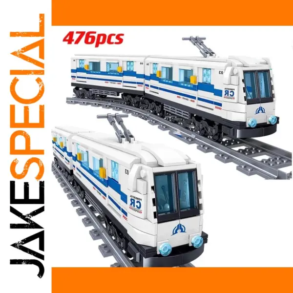 476pcs Railway Train Building Blocks Set