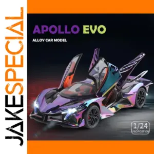 Apollo Project 1:24 Diecast Sports Car Model