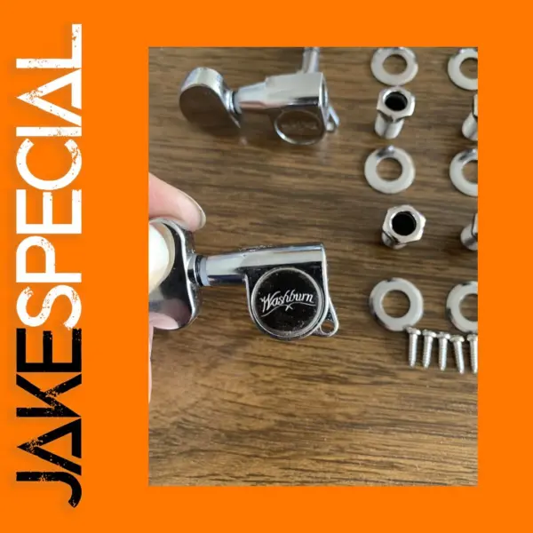 Washburn Chrome Tuning Pegs Set (3R+3L)