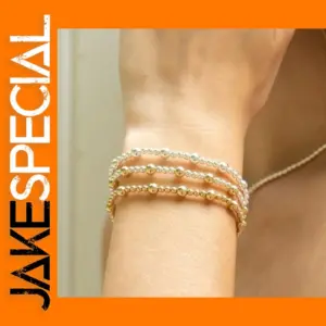 Gold Plated Beaded Bracelet for Women