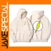 Yellow Flash Print Hoodie for Men