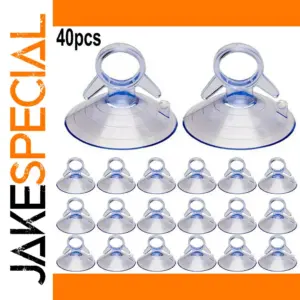 40 PCS Transparent Suction Cups for Various Uses