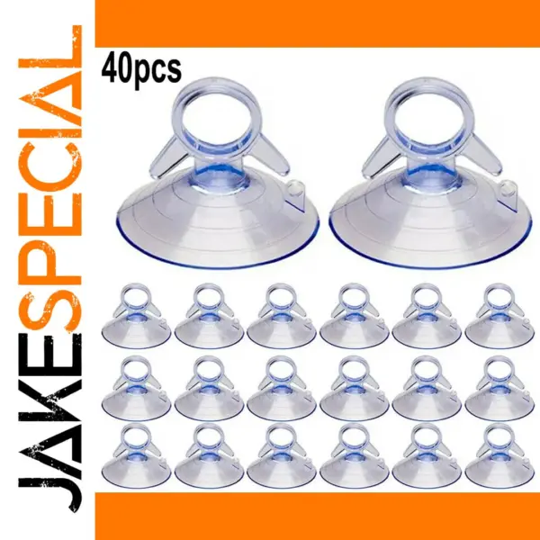 40 PCS Transparent Suction Cups for Various Uses