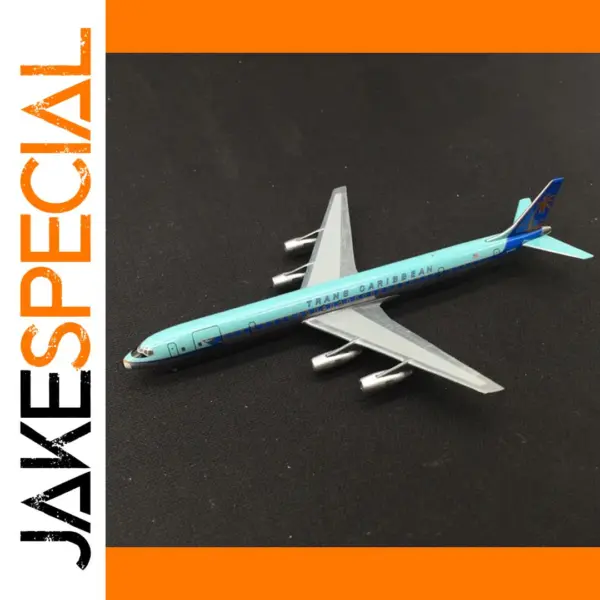 DC-8 Trans Caribbean Airlines Model Airplane 1:500