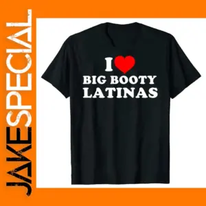 Red Heart I Love Latinas Graphic T-Shirt