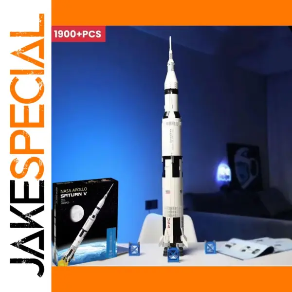 1900+PCS Apollo Saturn Space Rocket Building Set