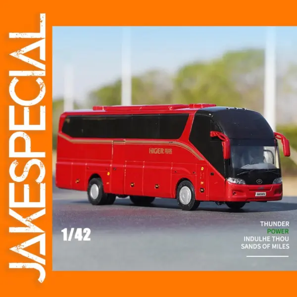 1:42 Scale Suzhou Jinlong Haige Bus Model