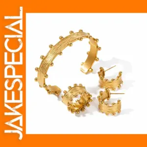 Wood Grain Jewelry Set for Women