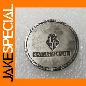 Vintage Spanish Silver Coin Replica Home Decor