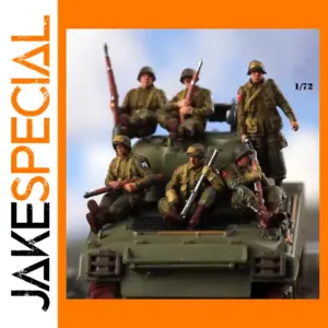 1:72 Scale Resin US Armored Tank Soldier Set