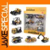 6pcs Alloy Truck Loader Excavator Toy Set