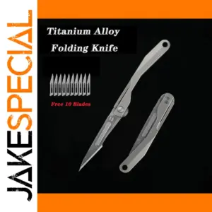 Mini Titanium Alloy Folding Scalpel with Blades