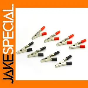 10pcs 50mm Plastic Handle Alligator Clips