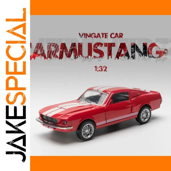 1:32 Alloy Diecast Mustang GT Vintage Car Model