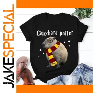 Capybara Potter Graphic T-Shirt for Men