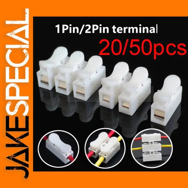 Quick Connectors 20/50Pcs AC/DC Wire Terminals