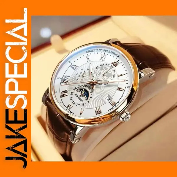 Luxury Waterproof Quartz Wristwatch for Men