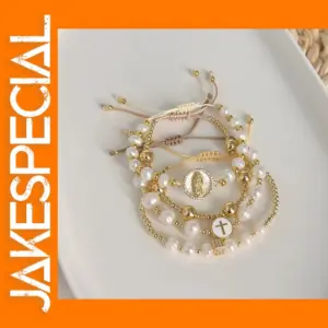 Natural Pearl Beaded Bracelet for Women