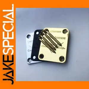 Limited Edition Electric Guitar Neck Plate with Screws