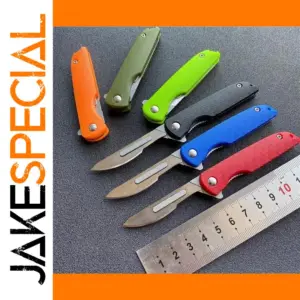 Mini Folding Knife with 10 Replaceable Blades