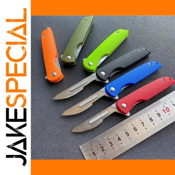 Mini Folding Knife with 10 Replaceable Blades