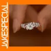 Leaf Design Cubic Zirconia Ring for Elegance