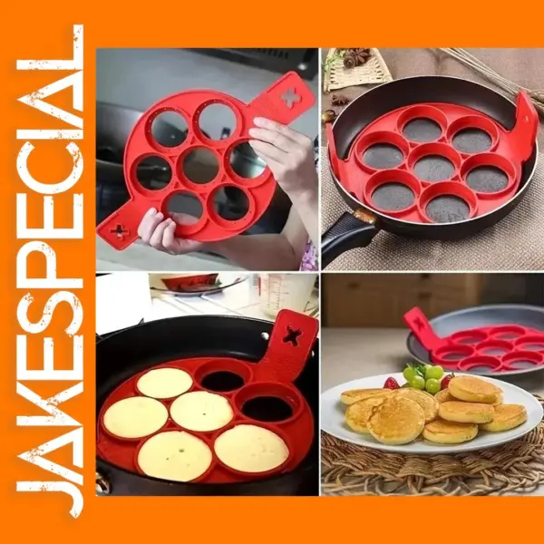 Silicone 7-Hole Baking Mold for Pancakes