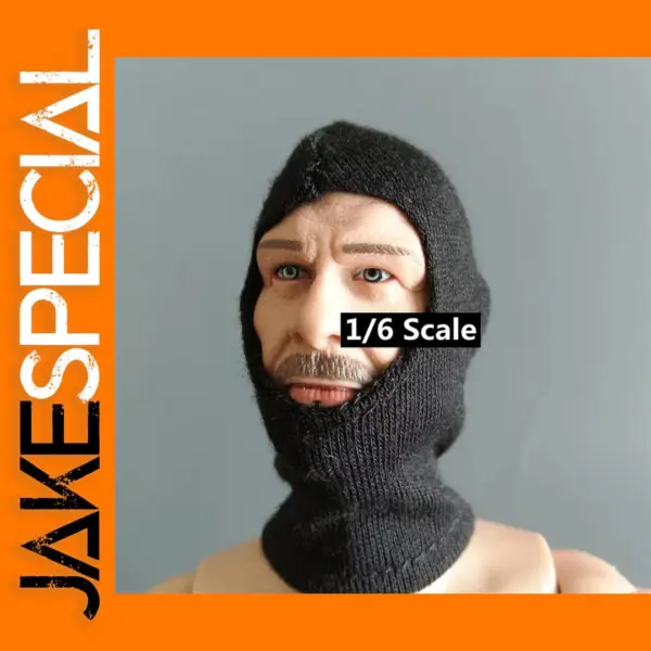 1/6 Scale Tactical Black Mask for Action Figures