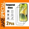 2PCS Tempered Glass Protectors for iPhone Models