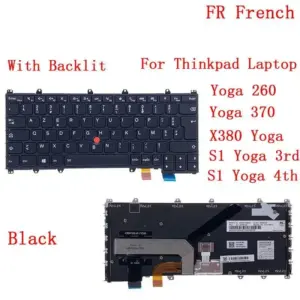 Canadian French Backlit Keyboard for Lenovo Yoga Series 17 a3610069 no logo