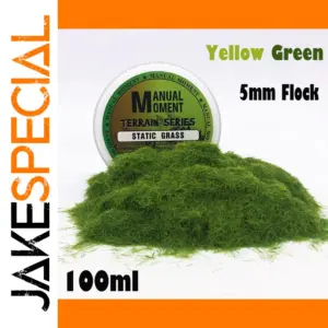 Static Grass Terrain Model Yellow Green Flock