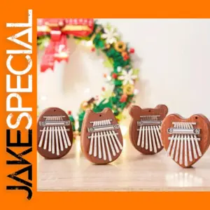 Mini 8 Key Kalimba Thumb Piano Keychain