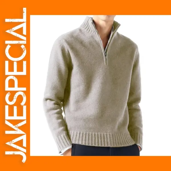 Men's Casual Turtleneck Sweater for Autumn